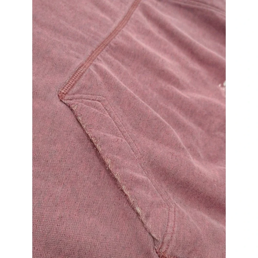 Nike Better‎ World Mens L Maroon Distressed Pullover Hoodie Swoosh Logo Burgundy